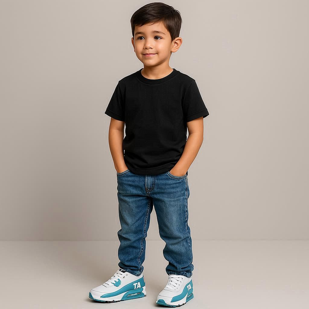 scarpa da corsa TA bianca e azzurra