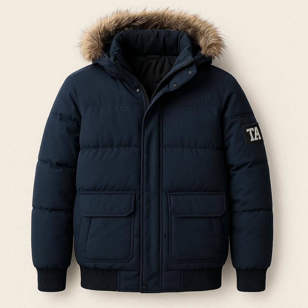 giubbotto invernale pesante TA blu scuro