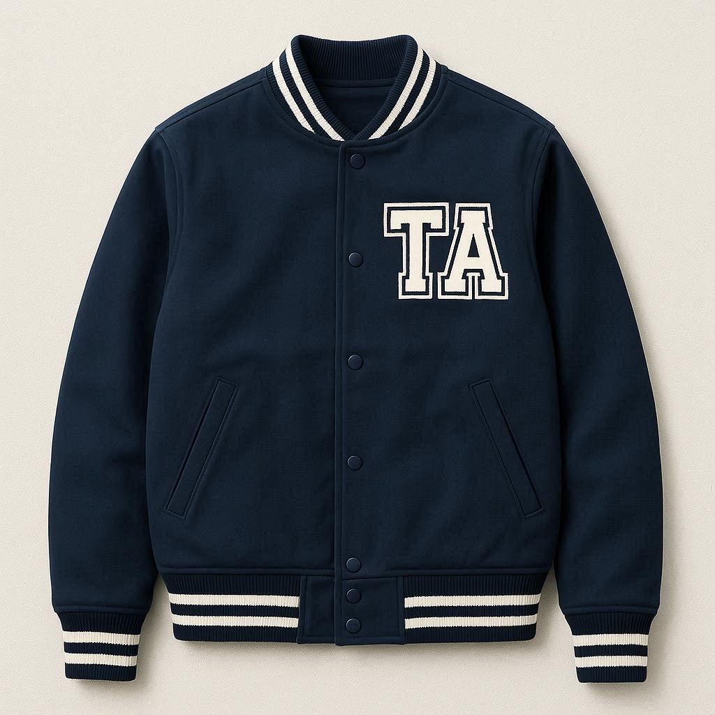 giacchettino TA blu scuro e bianco