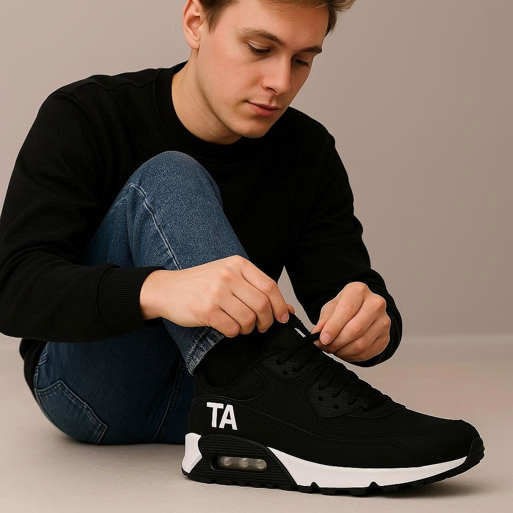 scarpa da corsa TA bianca e nera