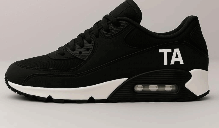 scarpa da corsa TA bianca e nera